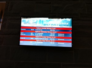 The very busy Niagara Falls Airport Flight Schedule